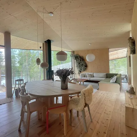 Wood Villa Like In The Middle Of Lapland'S Nature